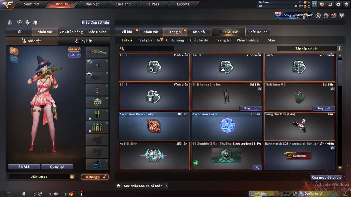 shop acc cf uy tin gia re